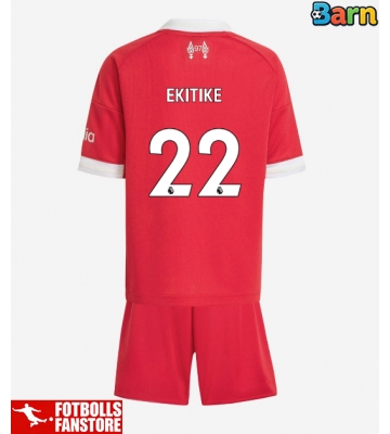 Liverpool Hugo Ekitike #22 Hemmatröja Barn 2025-26 Kortärmad (+ Korta byxor)